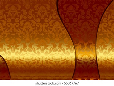 Metallic Wallpaper background, vector