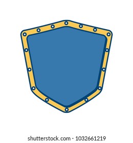 Metallic warrior shield