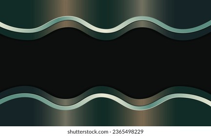 Metálico con rayas de línea ondulada en el fondo. Diseño de lujo para tu sitio web.