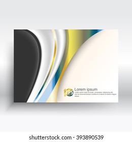 elementos de forma de onda metálica diseño abstracto corporativo. vector eps10