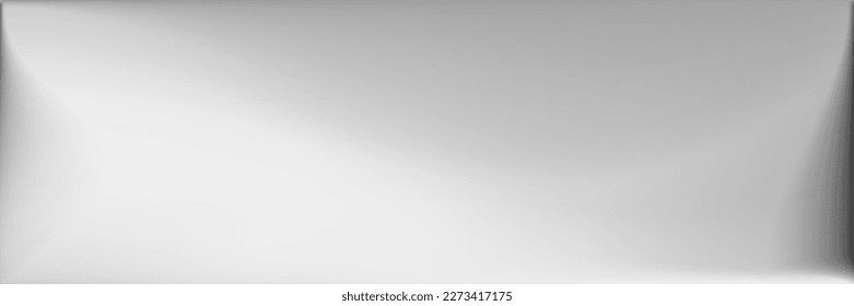Metallic Wavy Gradient Mesh. Water  Blank Trendy Background. Silver Smooth Surface Illustration. Grey Monochromatic Wavy Gradient Mesh. Black and white Gray Horizontal Lines Backdrop.