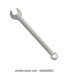 metallic wrench mixt icon tool