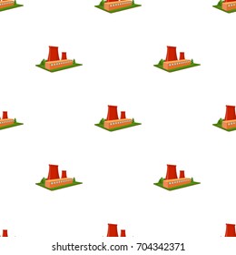 Metallurgical plant. Factory and industry single icon in cartoon style isometric vector symbol stock illustration web.
