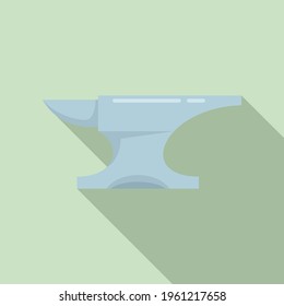 Metallurgy anvil icon. Flat illustration of Metallurgy anvil vector icon for web design