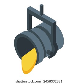 Metallurgy cauldron steel icon isometric vector. Factory process. Industry process