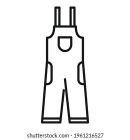 Metallurgy clothes icon. Outline Metallurgy clothes vector icon for web design isolated on white background