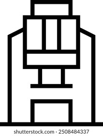 metallurgy icon. Thin linear style design isolated on white background