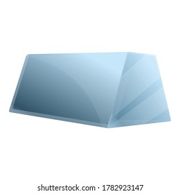 Metallurgy metal bar icon. Cartoon of metallurgy metal bar vector icon for web design isolated on white background