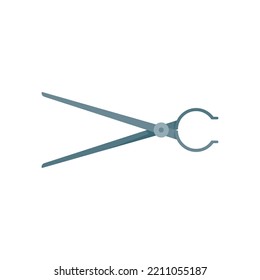 Metallurgy pliers icon. Flat illustration of Metallurgy pliers vector icon isolated on white background