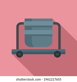 Metallurgy pot icon. Flat illustration of Metallurgy pot vector icon for web design