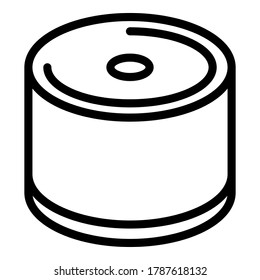 Metallurgy steel roll icon. Outline metallurgy steel roll vector icon for web design isolated on white background