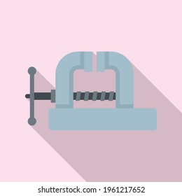 Metallurgy vice icon. Flat illustration of Metallurgy vice vector icon for web design