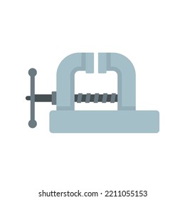 Metallurgy vice icon. Flat illustration of Metallurgy vice vector icon isolated on white background