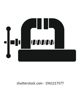 Metallurgy vice icon. Simple illustration of Metallurgy vice vector icon for web design isolated on white background