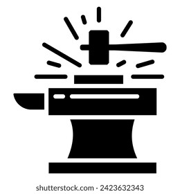 Metalworking icon line vector illustration