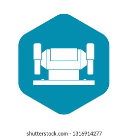 Metalworking machine icon in simple style isolated on white background vector illustration