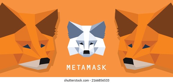 Metamask Crypto currency and virtual cash exchange vector illustration banner and background 