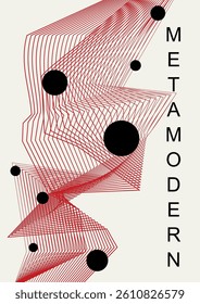 ,Metamodernism in Brutalist style , minimalist vector poster with bold geometric shapes and retro-futuristic vibes. Perfect for web backgrounds, posters, magazine covers, and hi-tech prints.