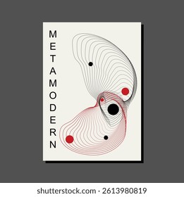 ,Metamodernism in Brutalist style , minimalist vector poster with bold geometric shapes and retro-futuristic vibes. Perfect for web backgrounds, posters, magazine covers, and hi-tech prints.