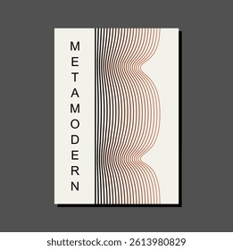 ,Metamodernism in Brutalist style , minimalist vector poster with bold geometric shapes and retro-futuristic vibes. Perfect for web backgrounds, posters, magazine covers, and hi-tech prints.