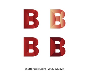  Metamorphosis of B Letters in Abstraction design.