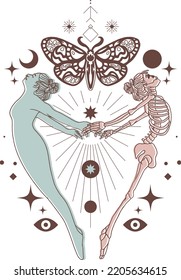 Metamorphosis skeleton and higher self