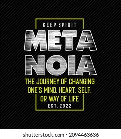 metanoia quotes cool design vector typography graphics print etc
