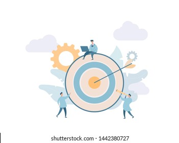 Market Research Marketing Target Survey Trends Stock Vector (Royalty ...