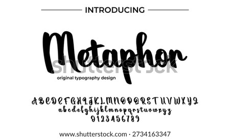 Metaphor - Elegant Script Font for Smooth Handwritten Design and Creative Typography