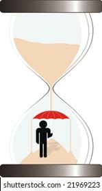 metaphor image, time protect,vector file very easy to edit