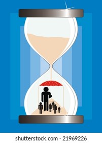 metaphor image, time protect,vector file very easy to edit