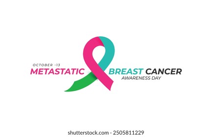 Metastatic breast cancer awareness day. background, banner, card, poster, template. Vector illustration.