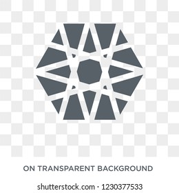 Metatron cube icon. Metatron cube design concept from Geometry collection. Simple element vector illustration on transparent background.