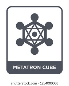 metatron cube icon vector on white background, metatron cube trendy filled icons from Geometry collection, metatron cube simple element illustration