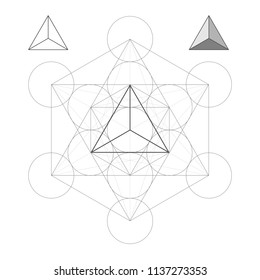 Metatron Cube the Tetrahedron