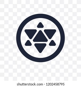 Metatron cube transparent icon. Metatron cube symbol design from Geometry collection. Simple element vector illustration on transparent background.