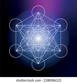 
Metatron-Symbol, heilige Geometrie, Erzengel, Metatron-Würfel, Symbol des Schutzes, Chakren, spirituell, Raumgestaltung