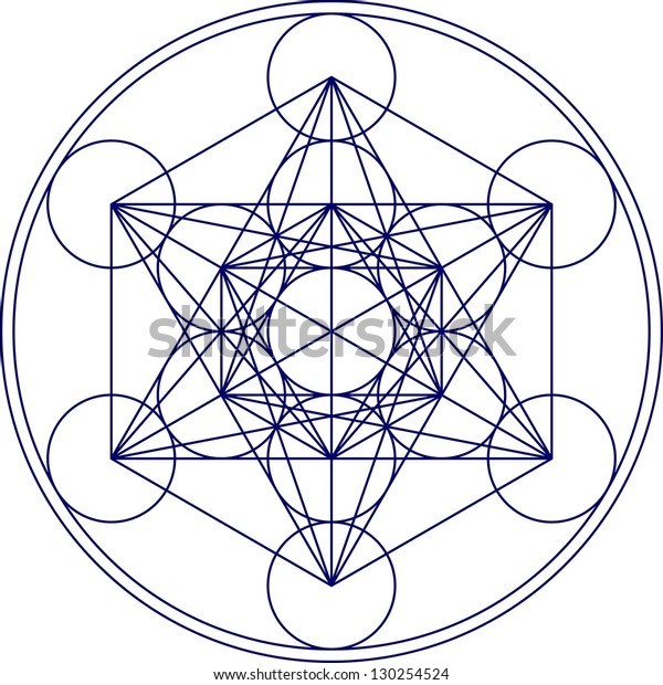 Metatrons Cube,\
Sacred Geometry, Flower of\
life