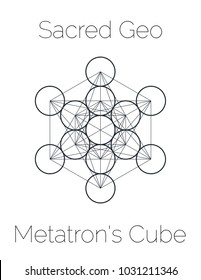 Metatron's Cube, Sacred Geometry Symbol