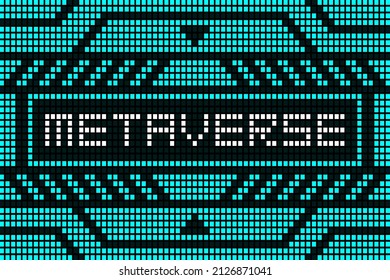 metaverse abstract hud technology future background design 
