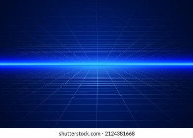 metaverse blue technology background template