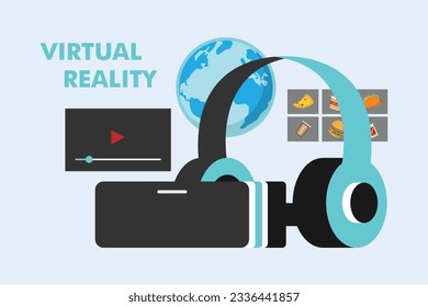 Metaverse in cooking food virtual reality environment 2d vector illustration concept for banner, website, illustration, landing page, flyer, etc