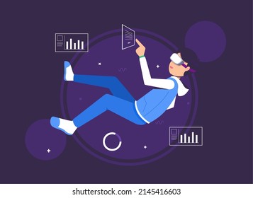 Metaverse Digital Virtual Reality Technology digital cyber virtual space