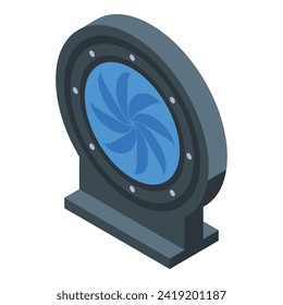 Metaverse future portal icon isometric vector. Simulation game. Vr reality