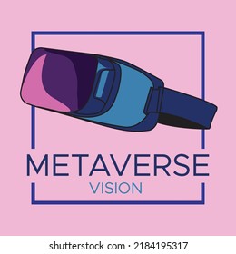 metaverse google background illustration vector design