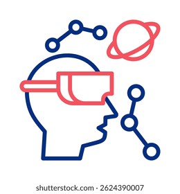 Elemento de icono metaverso para diseño
