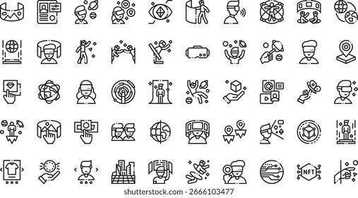 Metaverse icons High-Quality Vector Icons Collection with Editable Stroke. Ideal for Professional and Creative Projects