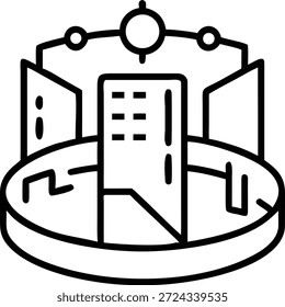 Metaverse Icons Set für virtuelle Welt, digitale Avatare, Web3, Blockchain, VR AR-Technologie und zukünftiges Online-Interaktionsdesign