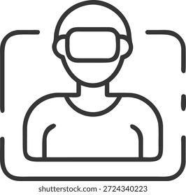 Metaverse Icons Set für virtuelle Welt, digitale Avatare, Web3, Blockchain, VR AR-Technologie und zukünftiges Online-Interaktionsdesign