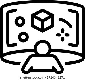 Metaverse Icons Set für virtuelle Welt, digitale Avatare, Web3, Blockchain, VR AR-Technologie und zukünftiges Online-Interaktionsdesign
